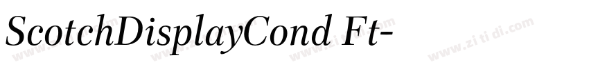 ScotchDisplayCond Ft字体转换